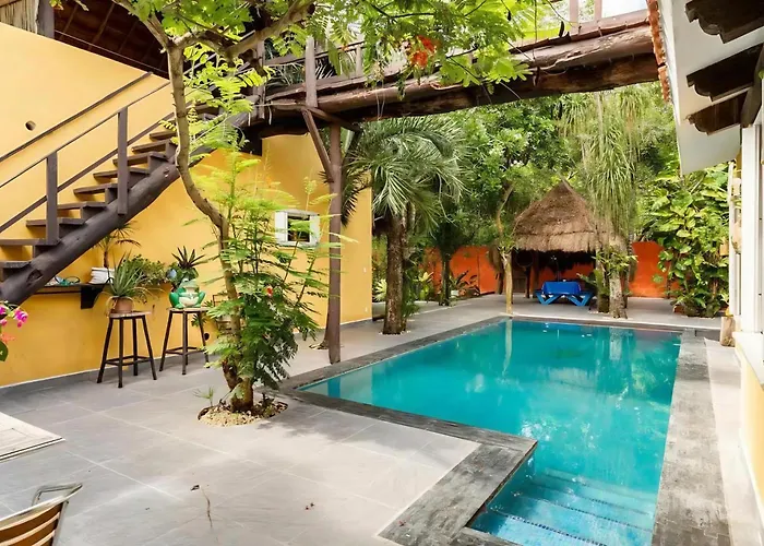 Pousada Con Piscina Y Acceso A Laguna Yalku, Akumal